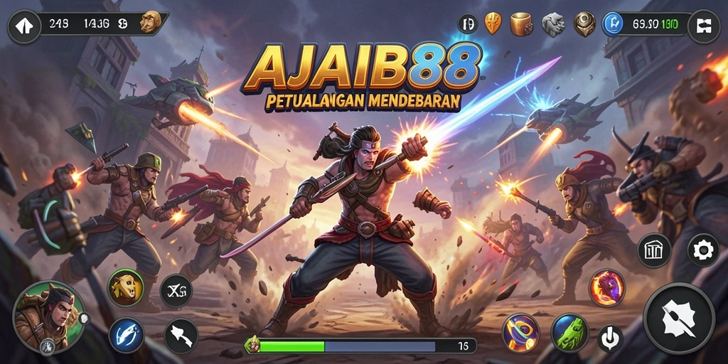 Tampilan seru dari gameplay AJAIB88 yang penuh aksi.