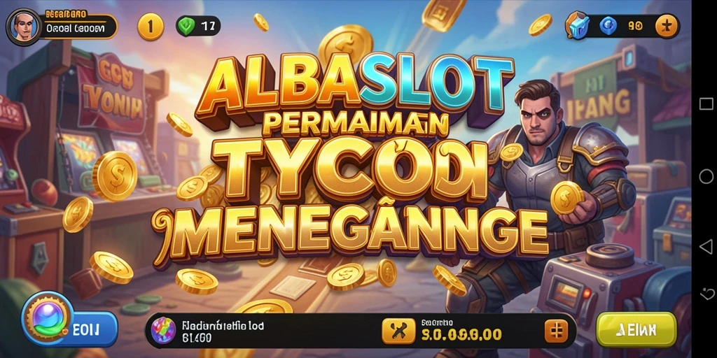 Layar permainan ALBASLOT yang memukau menampilkan berbagai mesin slot.