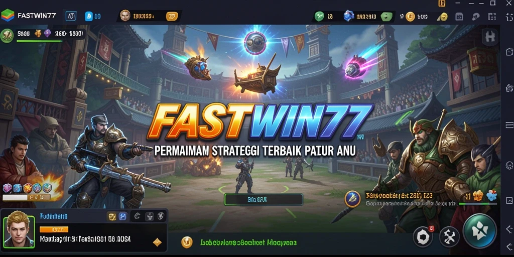 Tampilan utama gameplay FASTWIN77 dengan elemen strategi yang mendebarkan.
