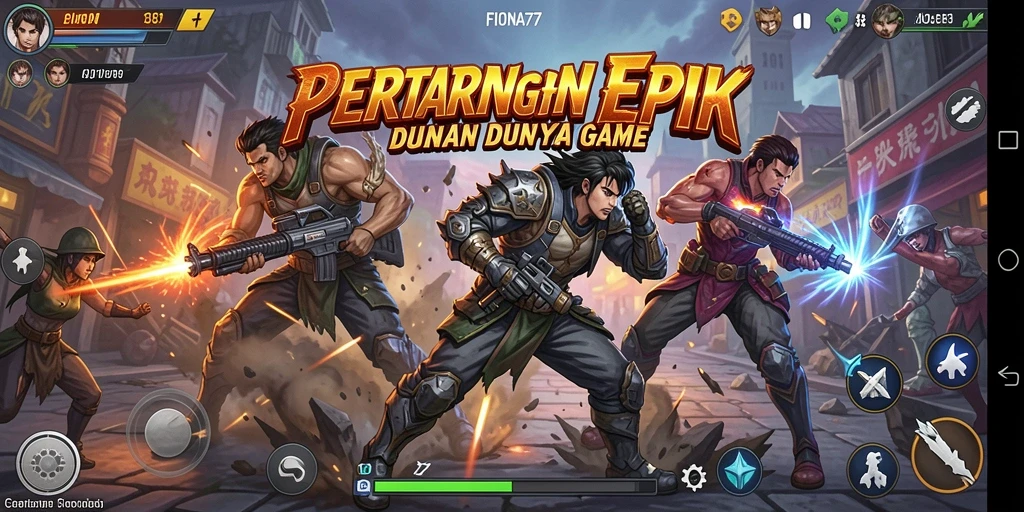 Tangkapan layar menunjukkan pertarungan seru di FIONA77.