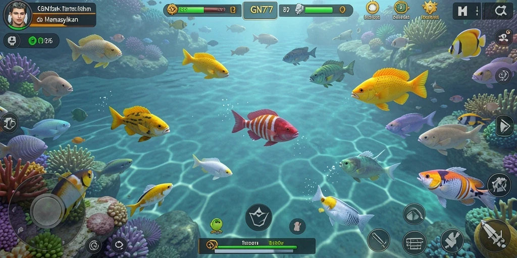 Gameplay GN777 menampilkan keseruan menembak ikan dengan grafis menawan.