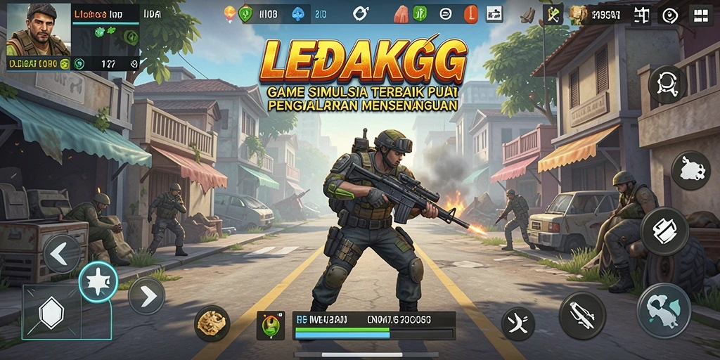 Tampilan menarik dari gameplay LEDAKGG dalam dunia simulasi.