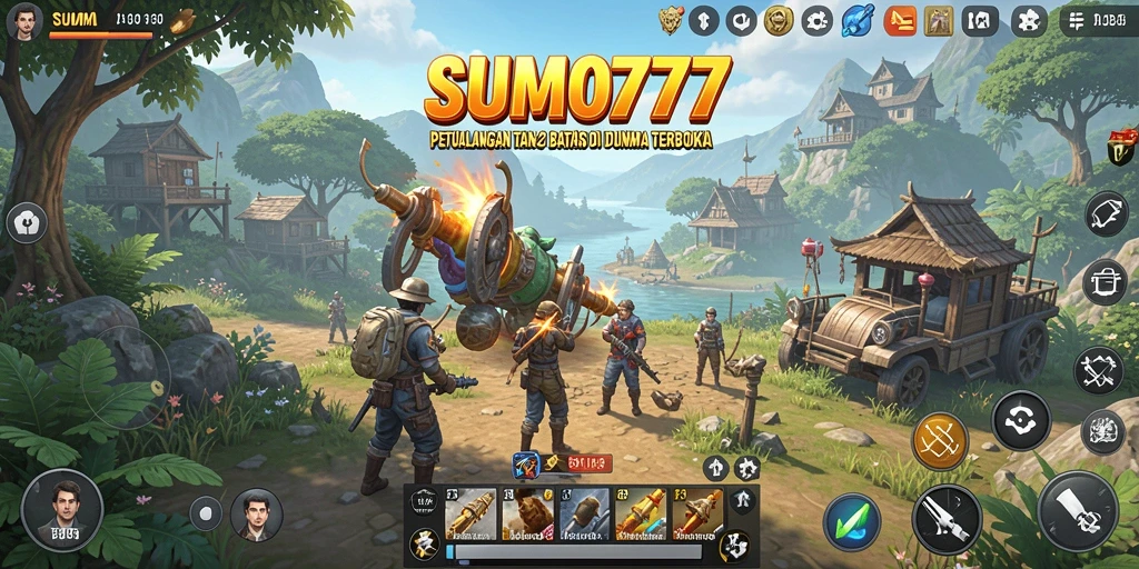 Tampilan gameplay <strong>SUMO777</strong> yang menakjubkan dalam dunia terbuka.