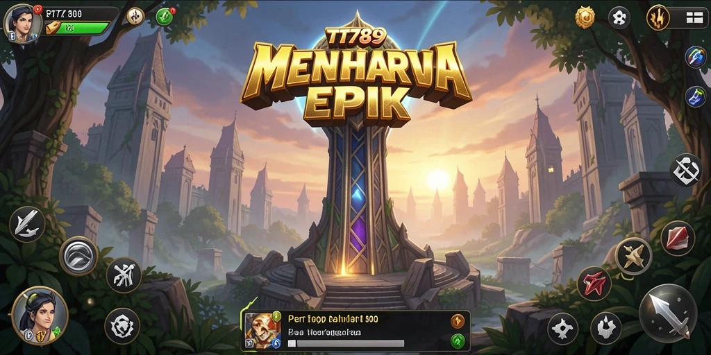 Tampilan gameplay menawan TT789 dengan aksi Tower Defense.