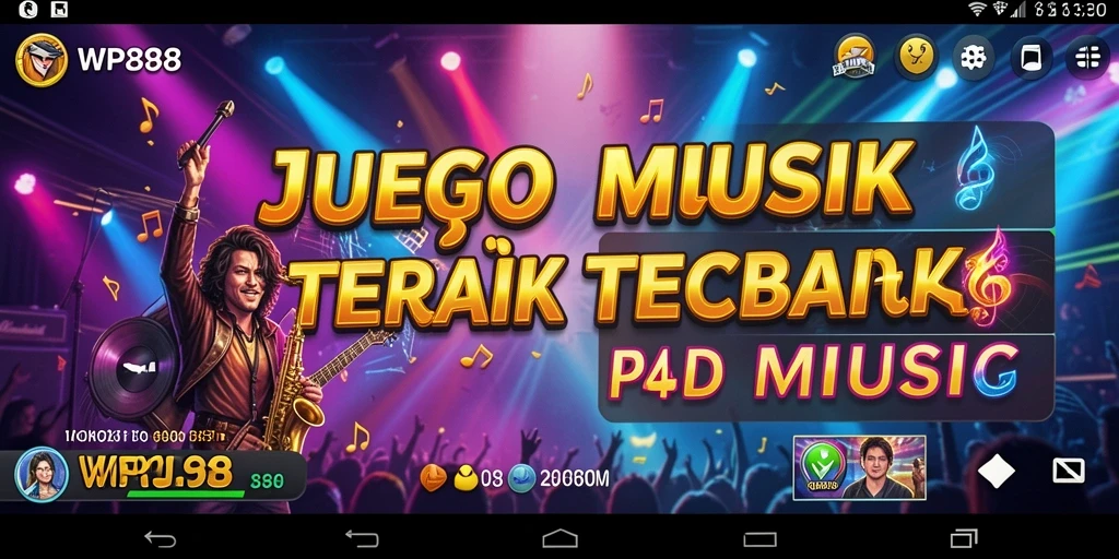 Tangkapan layar WP888 menampilkan gameplay musik yang seru dan menarik.